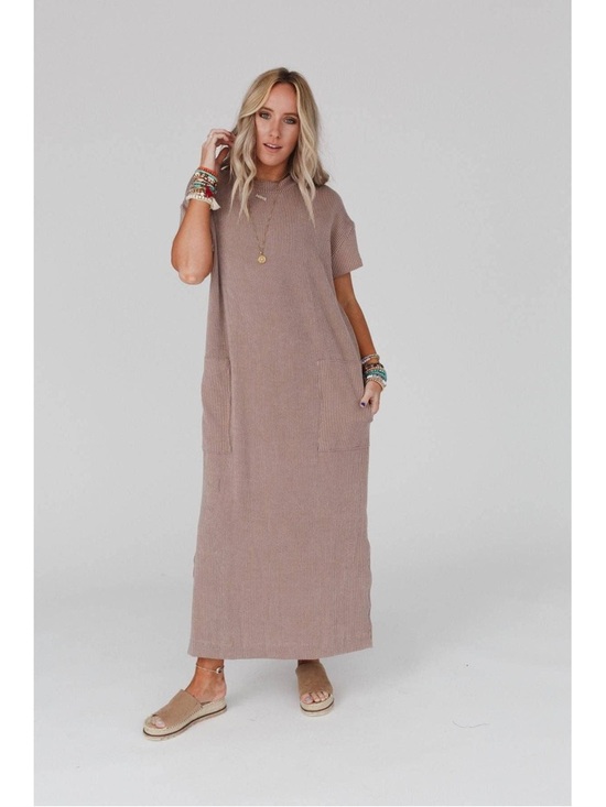 Three Bird Nest Dresses & Skirts - Three Birds Nest The Nest Easy Days Maxi Slit Tee Dress Size L